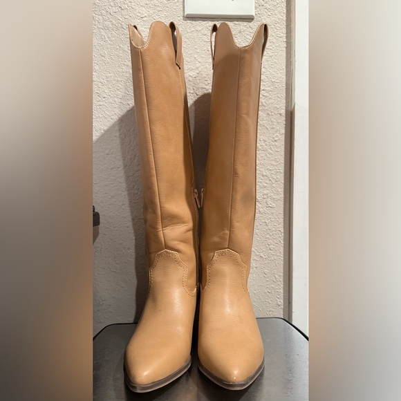 Target Shoes - Target Tan Heeled Boots for Women